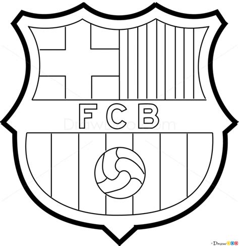 fc barcelona logo zum ausmalen